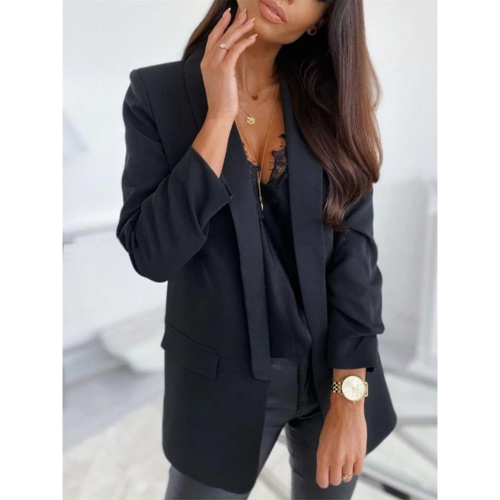 Chic Longline Casual Blazer for Women